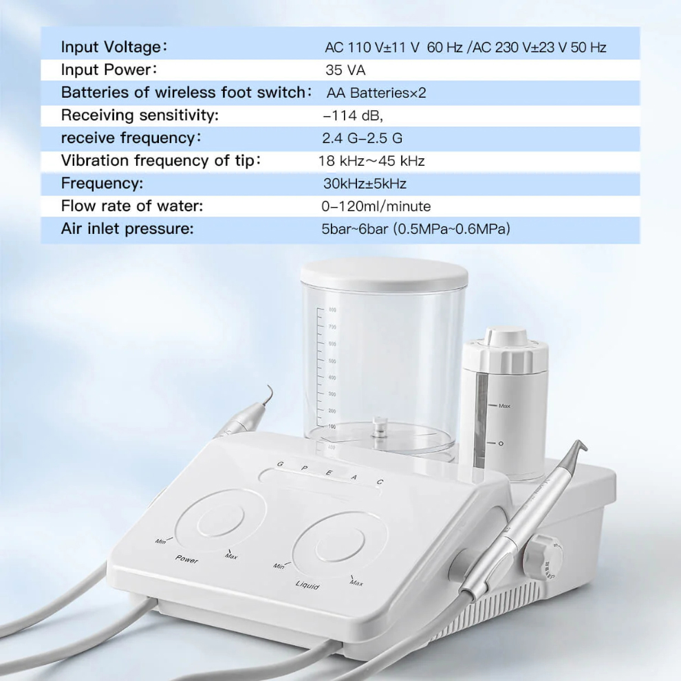 VRN® DQ-40 Skaler ultradzwiękowy z piaskarką do skalingu endodontycznego przyzębia